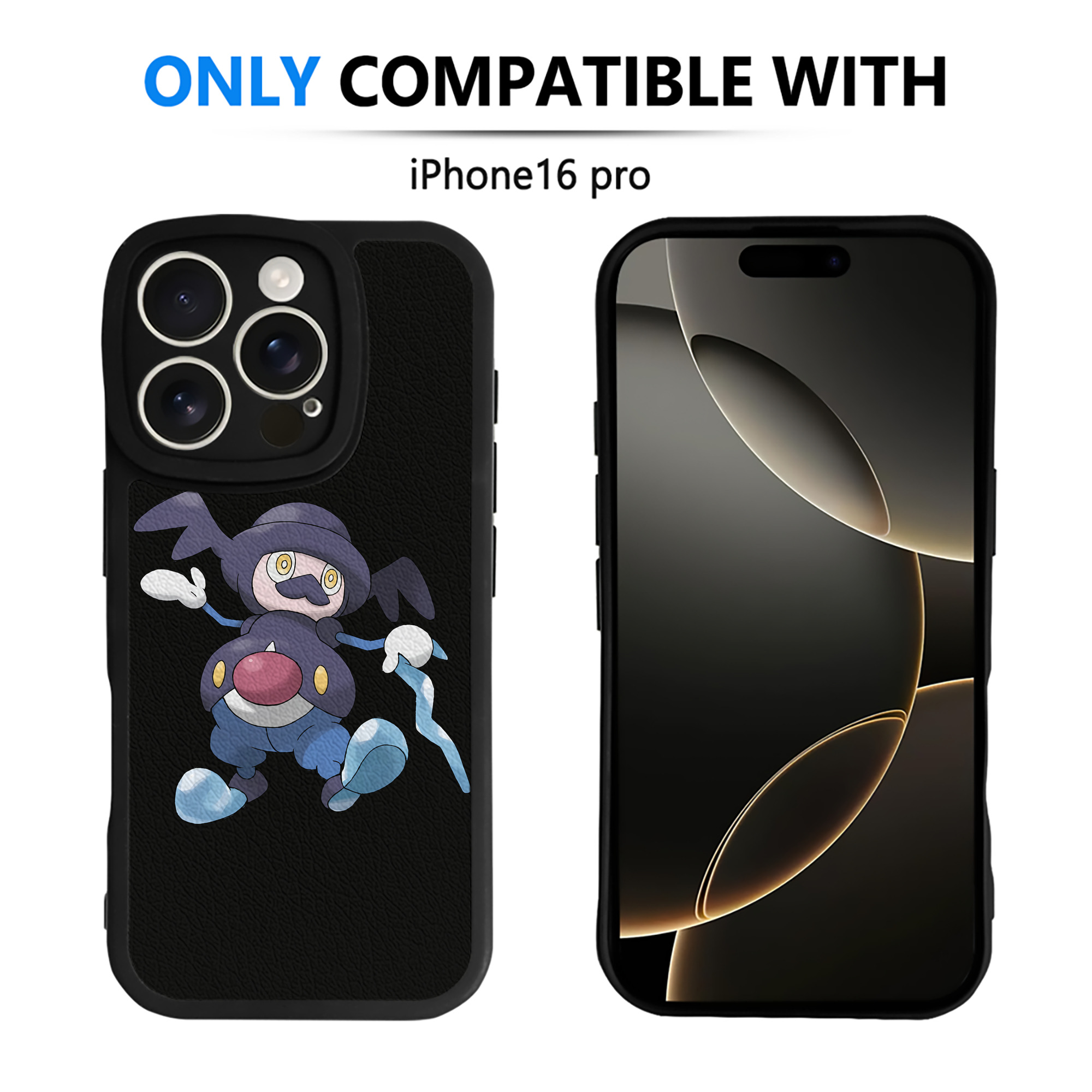 （画像用） ポケットモンスター Pokémon 【iPhone 16シリーズ対応】シリコンスマホケース（レザー調） 材質：シリコン